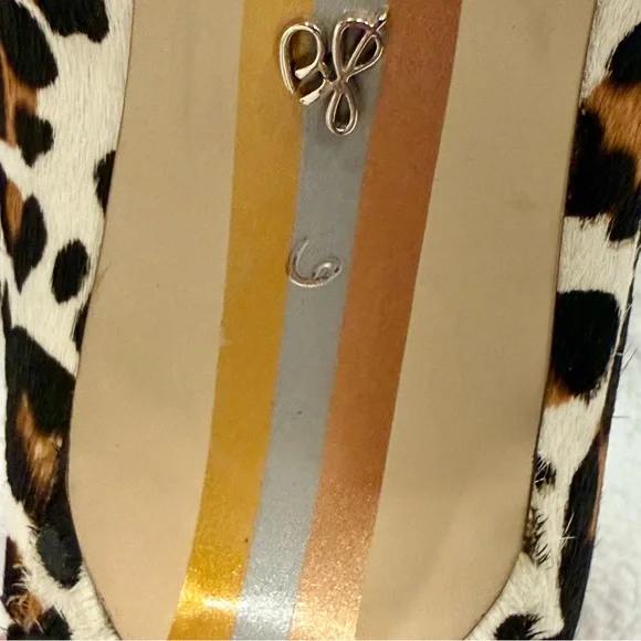 Sam Edelman Hazel Pointed Toe Calf Hair Leopard Print Pumps - Picture 14 of 15